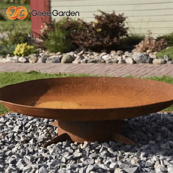Corten Steel Fire Pit Contemporary Design
