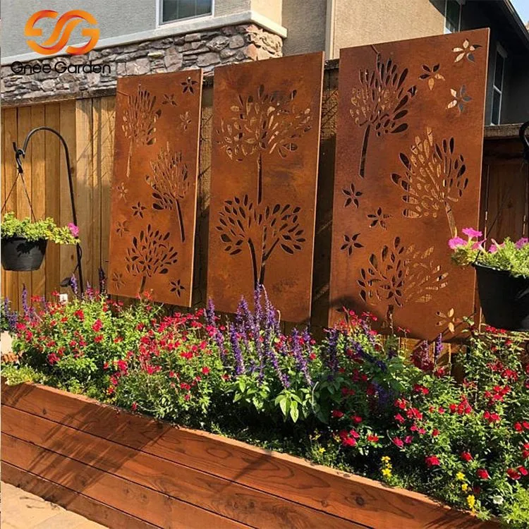 Corten ekran dekoratif