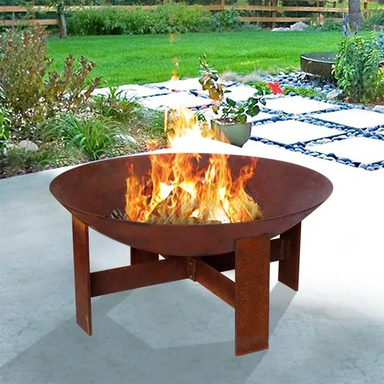 Sou entènèt jwèt Corten Fire Pit
