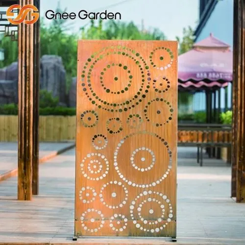 Corten lazè koupe ekran jaden