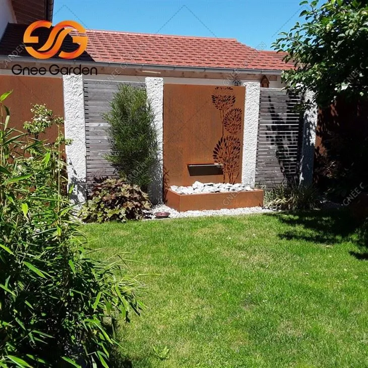 corten steel water trough