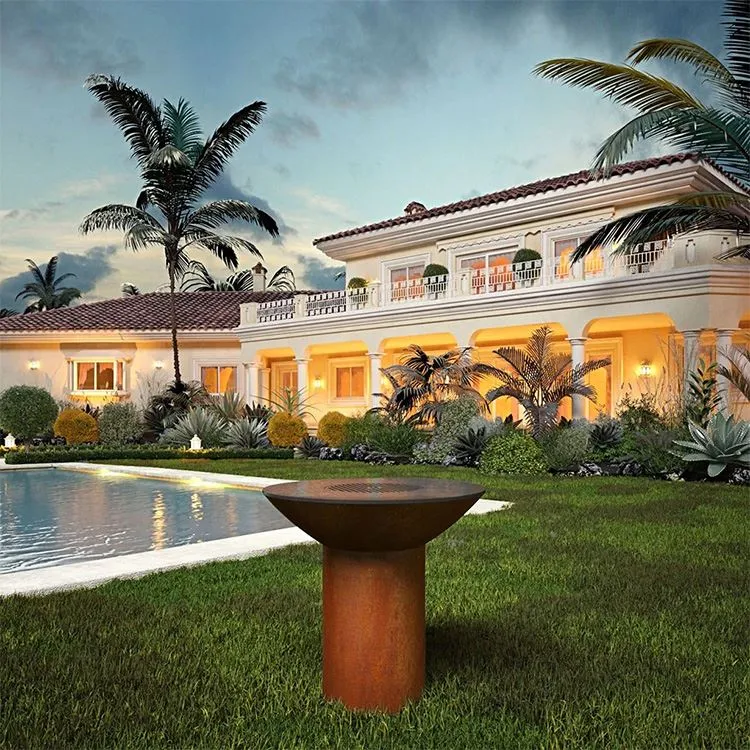 Corten Steel Barbeque Grills Élégance Et Fort