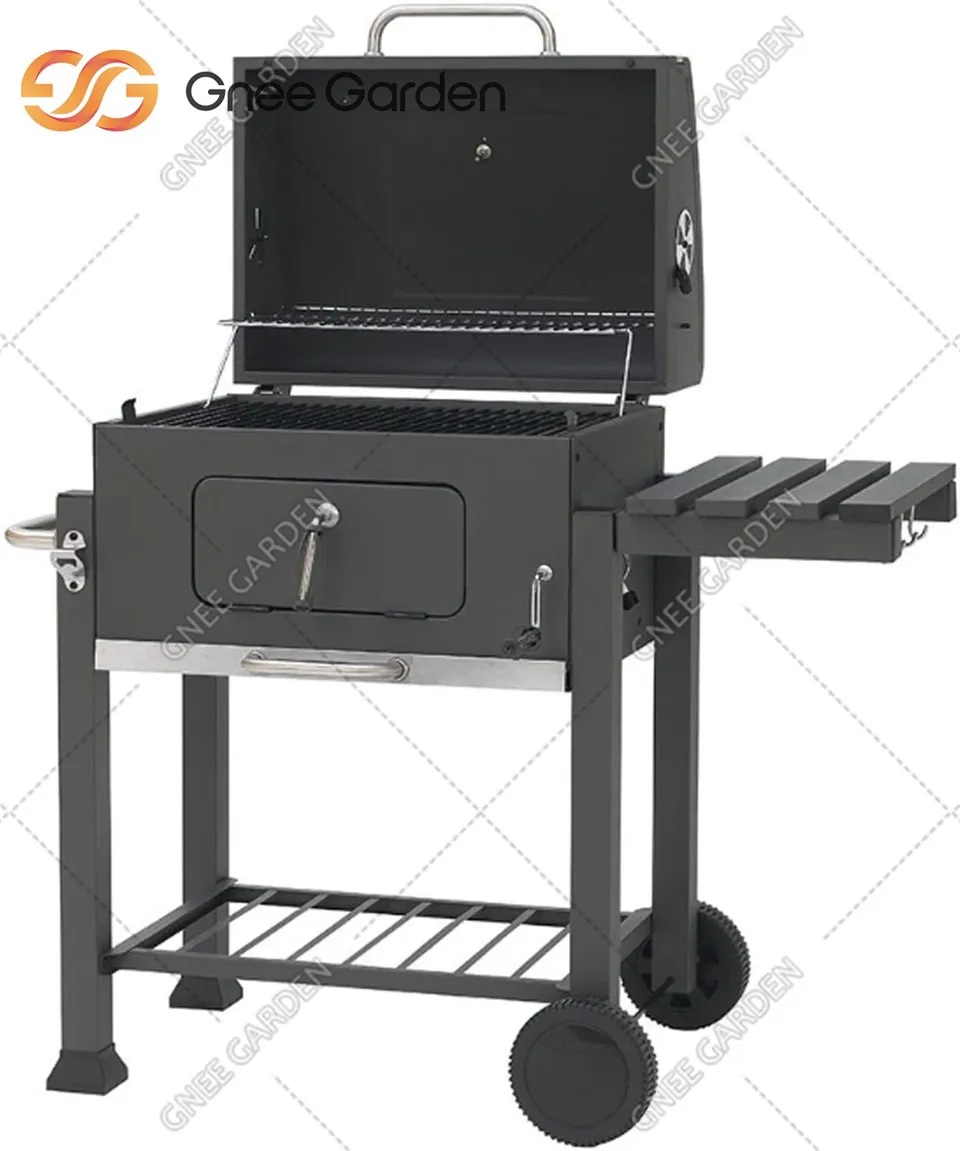 Corten Steel BBQ Charcoal Burning