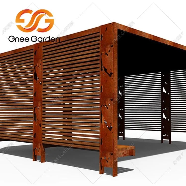 Corten Steel Cheap  Outdoor  Garden Gazebo