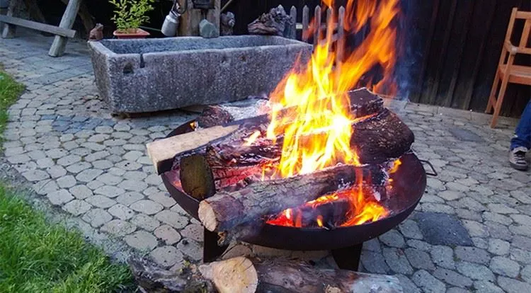 Corten Steel Fire Pit Bbq Grill