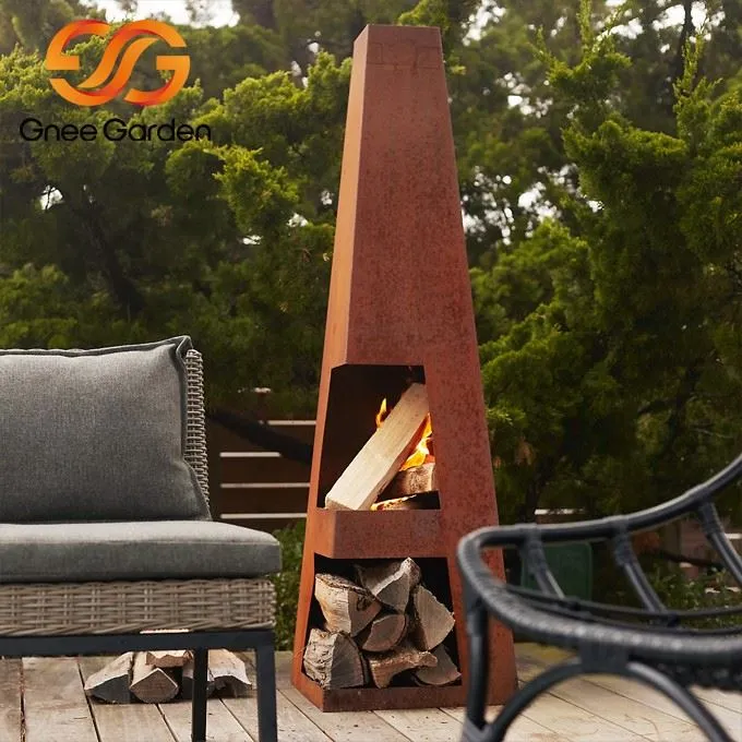 weathering steel fireplace for sale