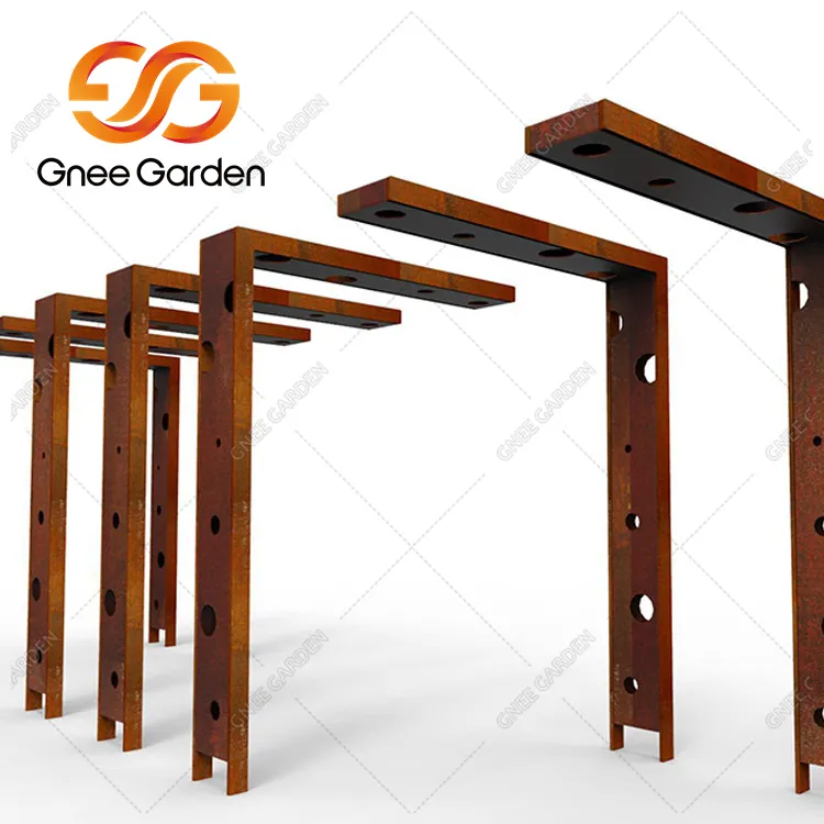 Corten Steel Gazebo Sal Jaden