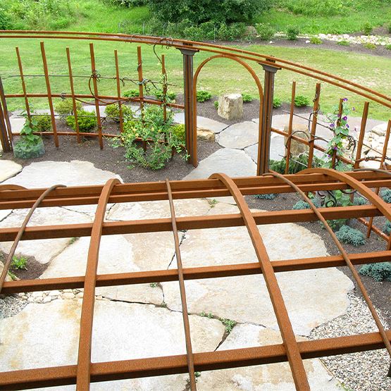 Corten Steel Deyò Canopy Gazebo