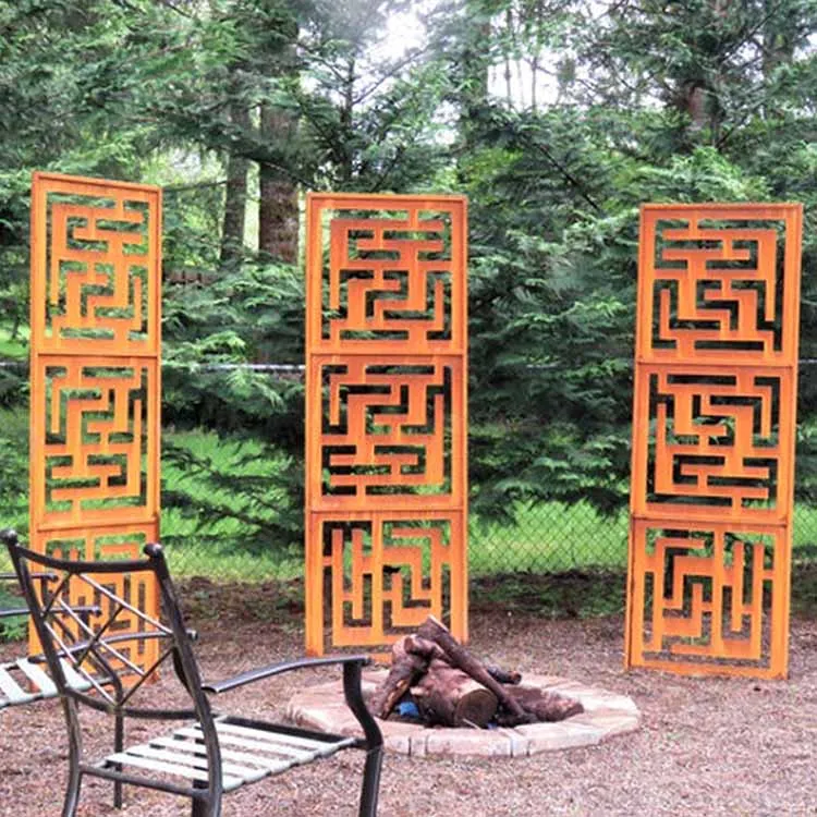 Corten Steel Screen Rusty Senp
