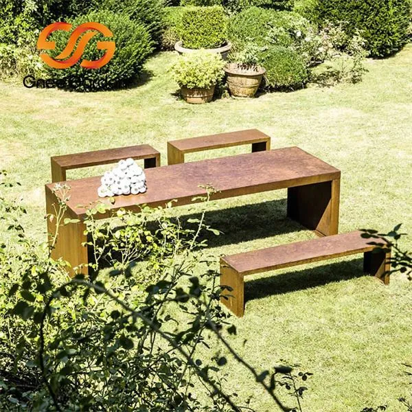 Corten Steel Street ak Park Mèb