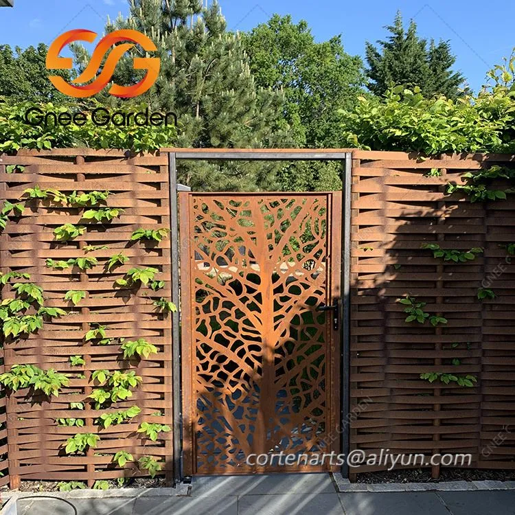 Customized  Corten Steel Garden  Gate