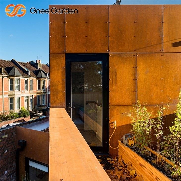 Corten Steel Sheets Industrial Design Style