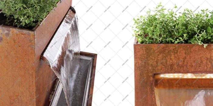 corten steel garden water features corten steel garden water features