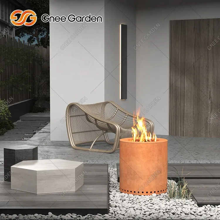 Large Corten Steel Fire Pit