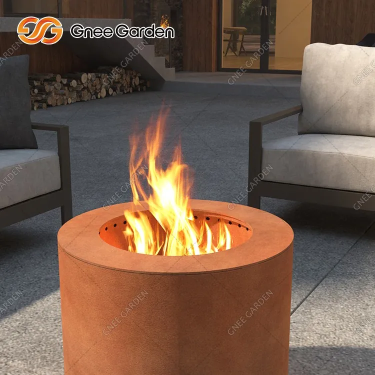 Large Corten Steel Fire Pit