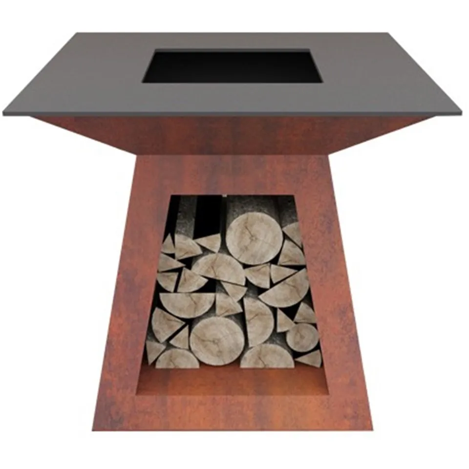 Deyò barbecue kwit manje gri