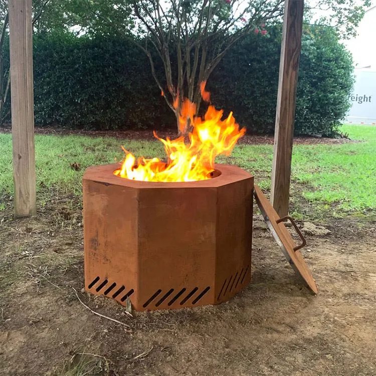 Rustic Steel Fire Pit