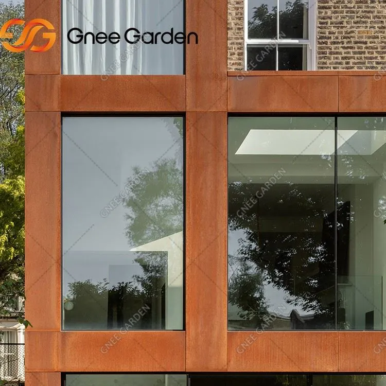 Rusty Corten Metal Exterior Curtain Wall