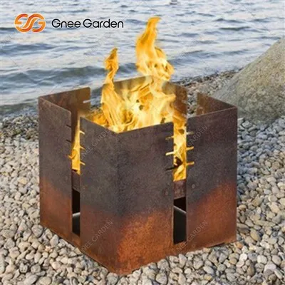 Corten Steel BBQ Grills Outdoor Cooking