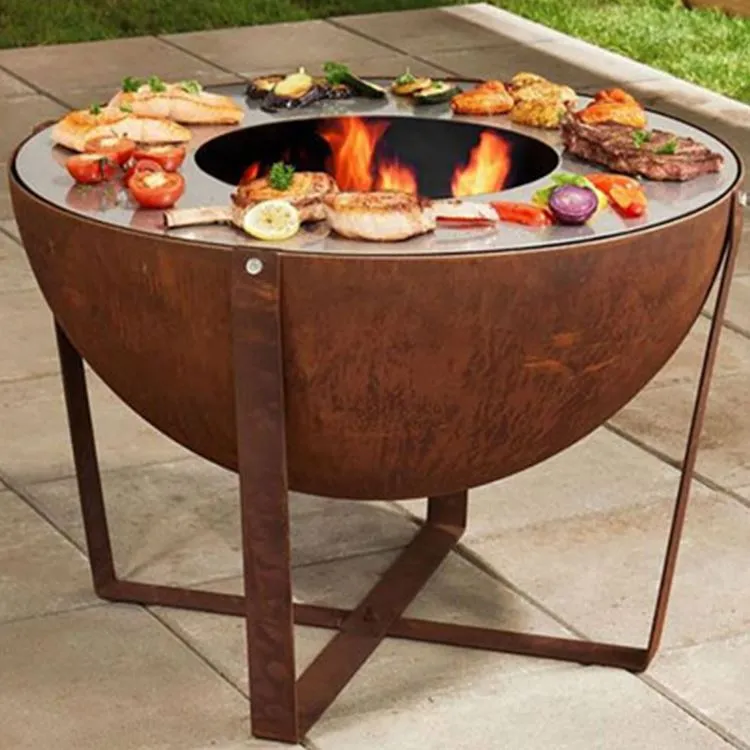 Weathering Steel Kan Barbecue