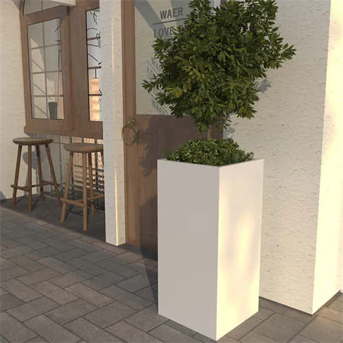 Blan Long Planter dekoratif Customized